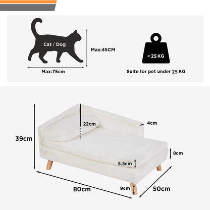 Raised pet bed with wooden legs – comfort &amp; style for your furry friend