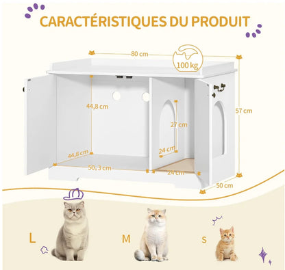 Stylish cat house with door – The perfect retreat for your cat