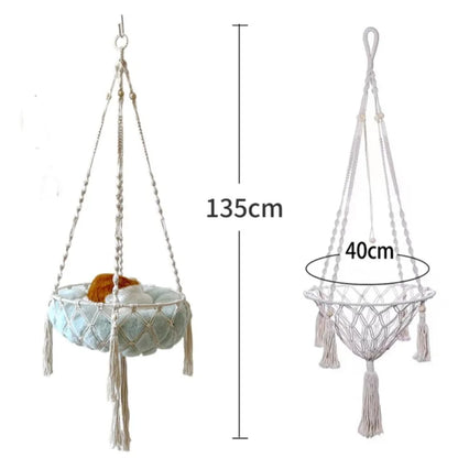 Cat Hammock – Cotton Rope Swing for Cozy Cat Moments