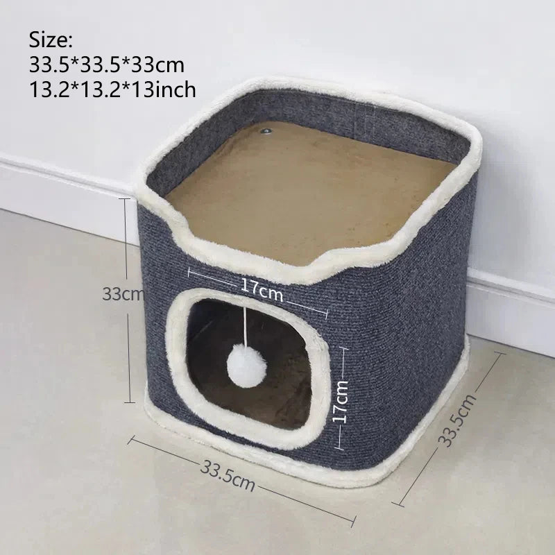 Cat bed with cave &amp; soft cushion – The perfect retreat for your cat