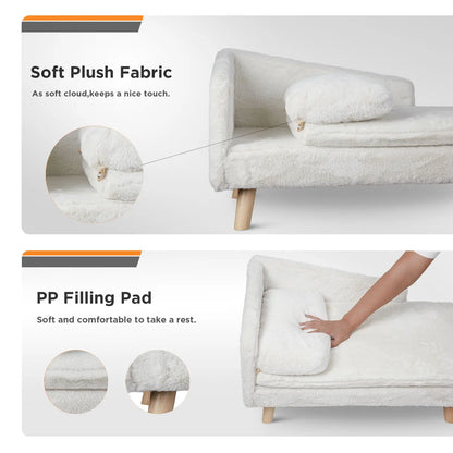 Raised pet bed with wooden legs – comfort &amp; style for your furry friend