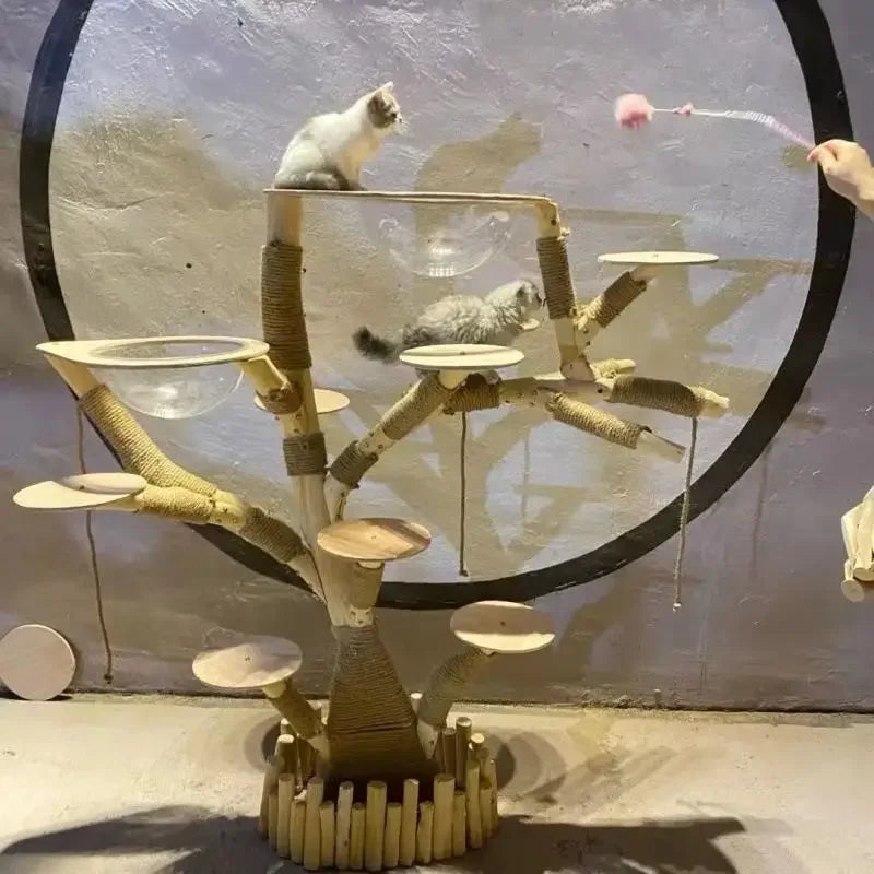 Play tower with sleeping cave &amp; sisal scratching post