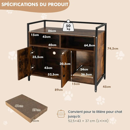 🐾 GOFLAME Cat House &amp; Litter Box Cabinet – Practical, stylish &amp; well thought out