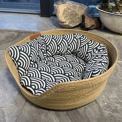 Hand-woven cat bed – Naturally beautiful &amp; made to dream
