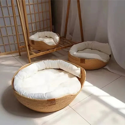 Hand-woven cat bed – Naturally beautiful &amp; made to dream