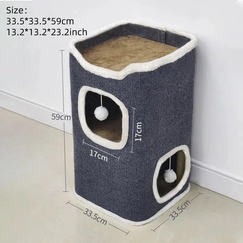 Cat bed with cave &amp; soft cushion – The perfect retreat for your cat