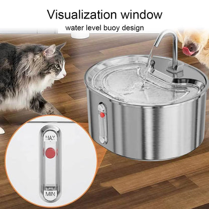 Stainless steel drinking fountain – fresh water with style