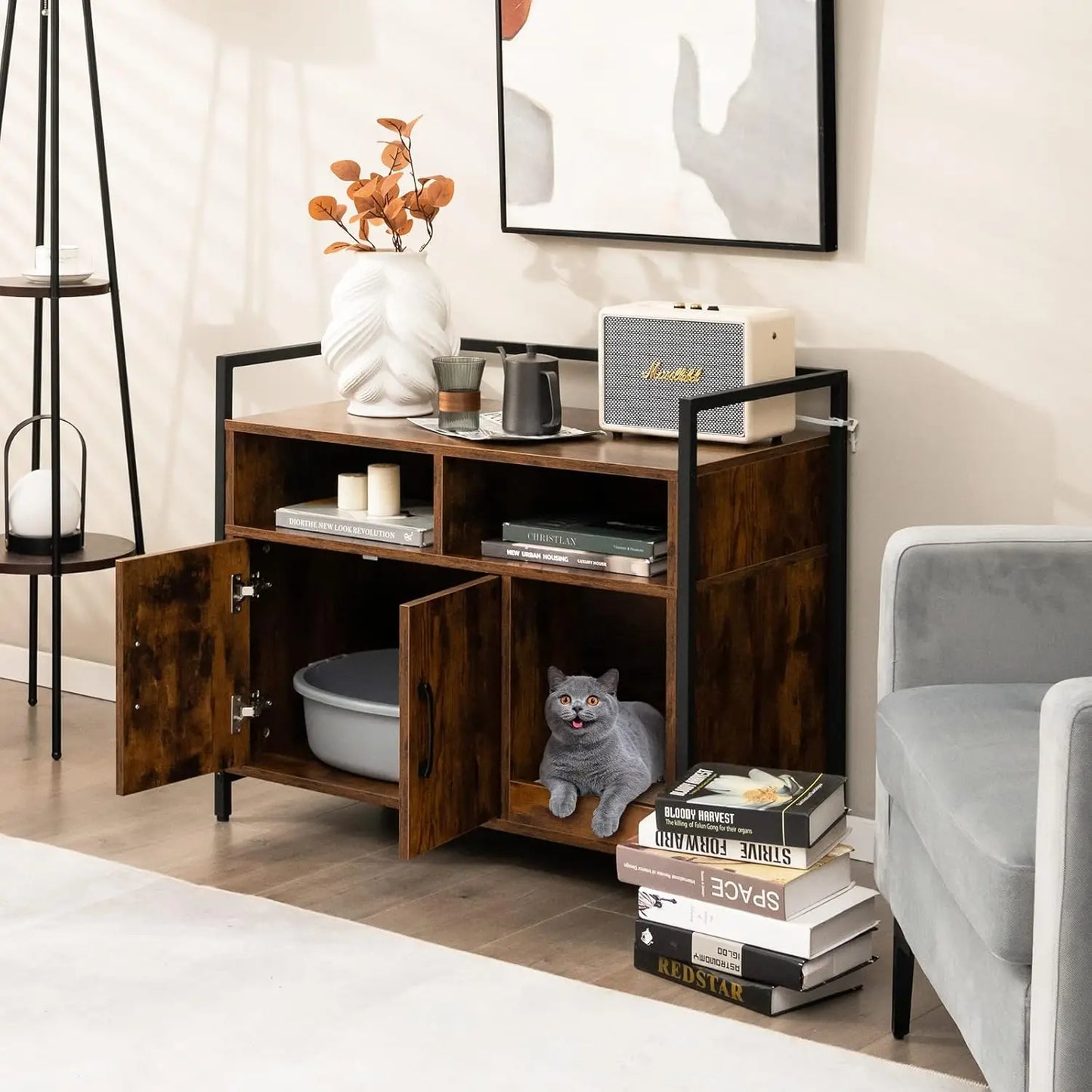 🐾 GOFLAME Cat House &amp; Litter Box Cabinet – Practical, stylish &amp; well thought out