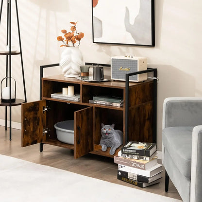 🐾 GOFLAME Cat House &amp; Litter Box Cabinet – Practical, stylish &amp; well thought out