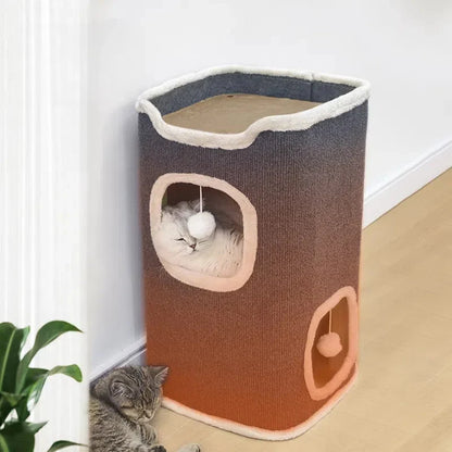 Cat bed with cave &amp; soft cushion – The perfect retreat for your cat