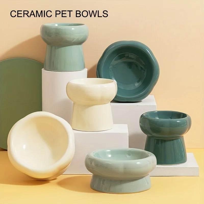 Raised ceramic bowl – stylish, stable &amp; cozy