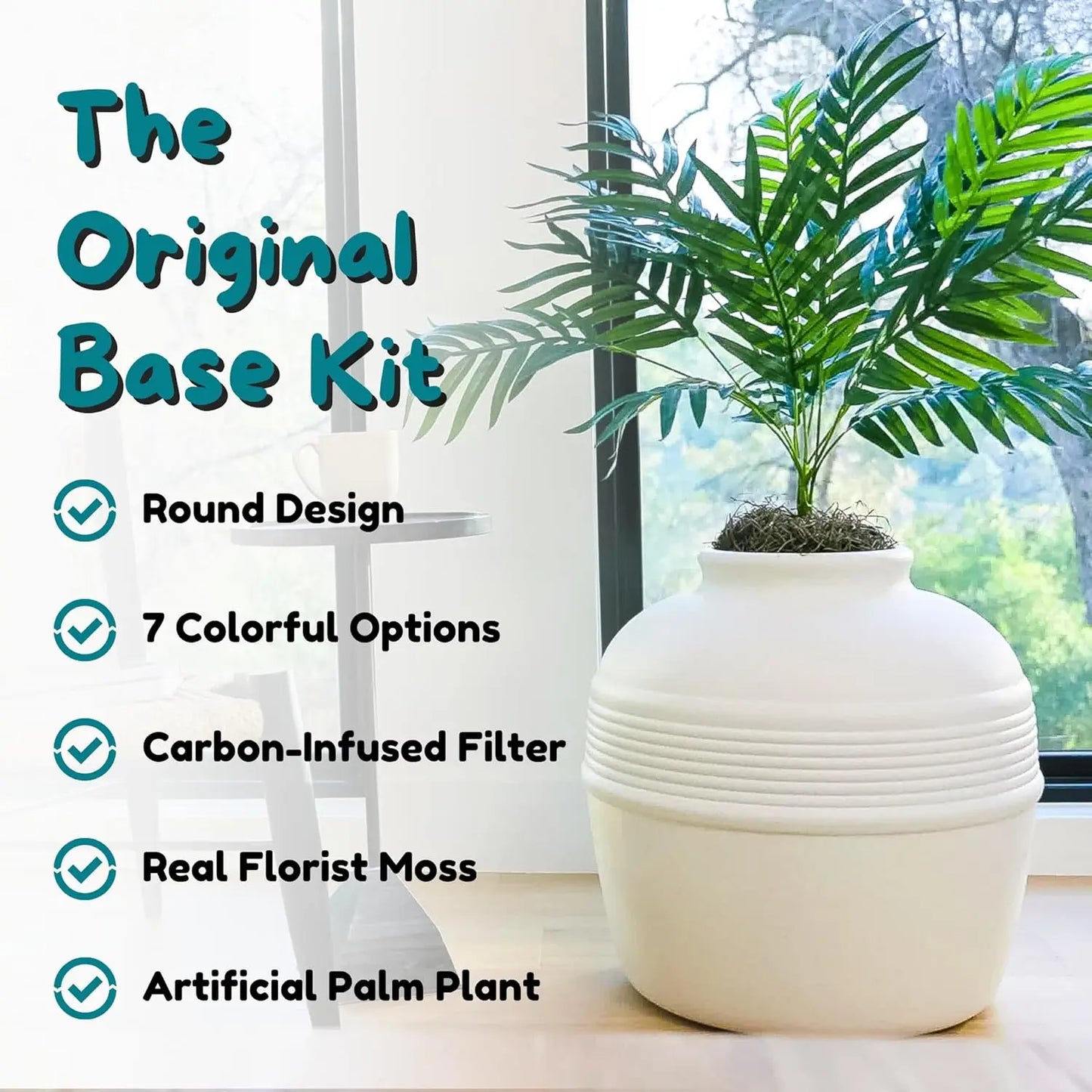 Hidden cat litter box with plant: Function meets style 