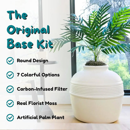 Hidden cat litter box with plant: Function meets style 