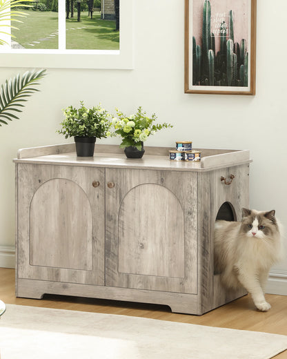 Stylish cat house with door – The perfect retreat for your cat