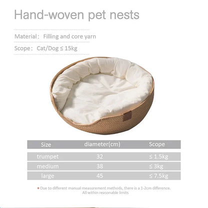 Hand-woven cat bed – Naturally beautiful &amp; made to dream