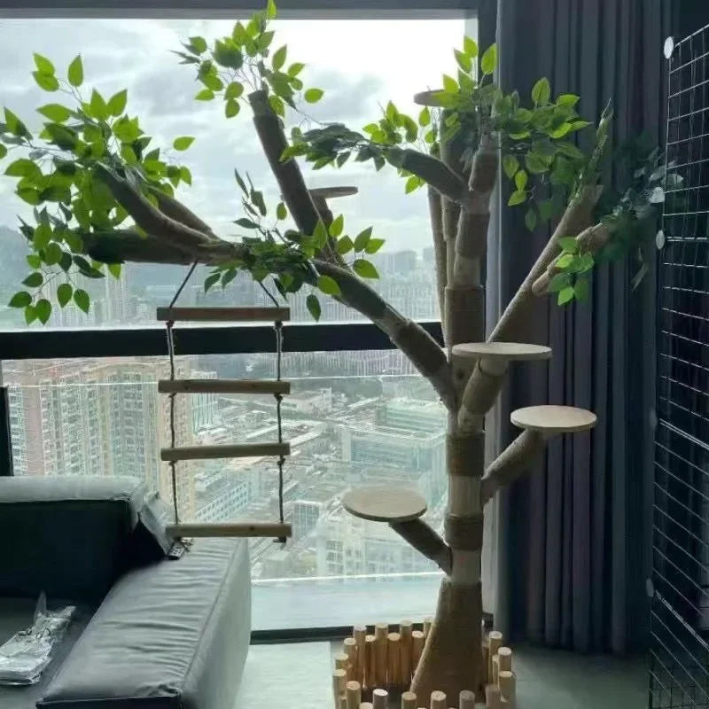 Play tower with sleeping cave &amp; sisal scratching post