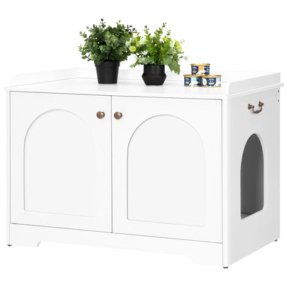 Stylish cat house with door – The perfect retreat for your cat