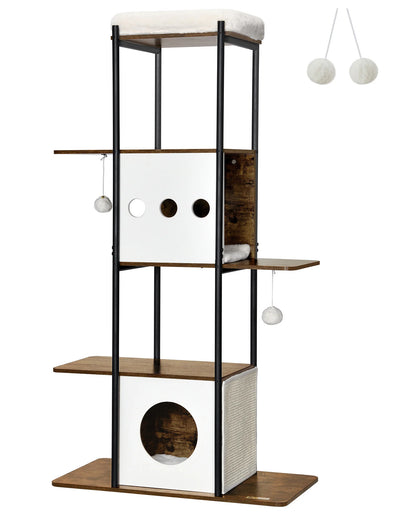 FEANDREA cat tree with cuddly factor – style meets purring comfort