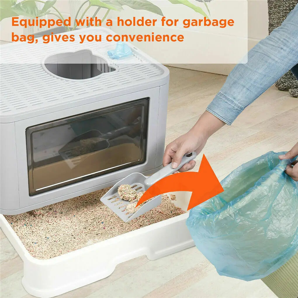 Foldable cat litter box with massage function – practical, space-saving &amp; lovingly designed