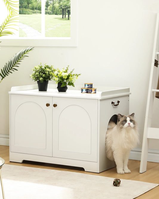 Stylish cat house with door – The perfect retreat for your cat