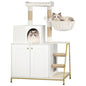 Cat tree with litter box &amp; scratching mat – comfort &amp; fun for your furry friend