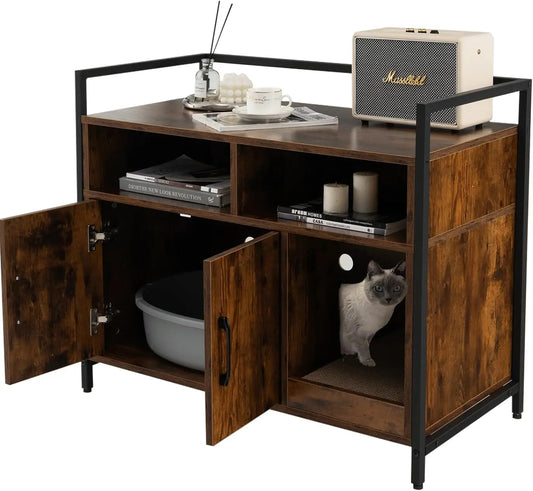 🐾 GOFLAME Cat House &amp; Litter Box Cabinet – Practical, stylish &amp; well thought out