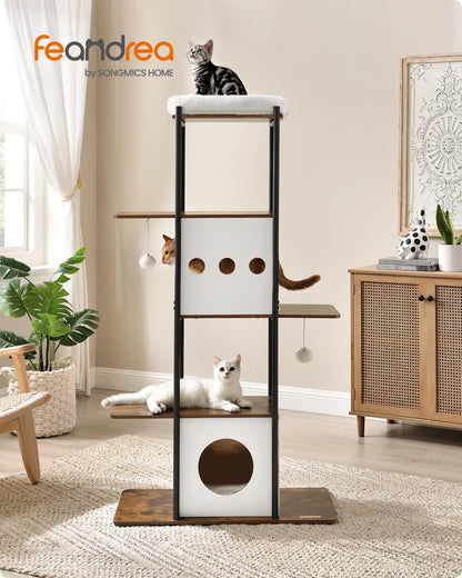 FEANDREA cat tree with cuddly factor – style meets purring comfort
