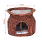 Two-story rattan cat house – for relaxation &amp; fun